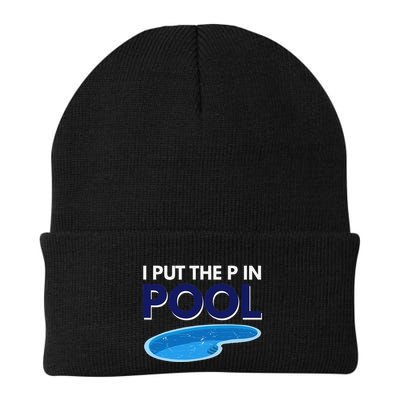 I Put The P In Pool Funny Swimming Beanie