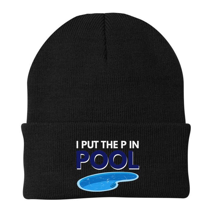I Put The P In Pool Funny Swimming Beanie