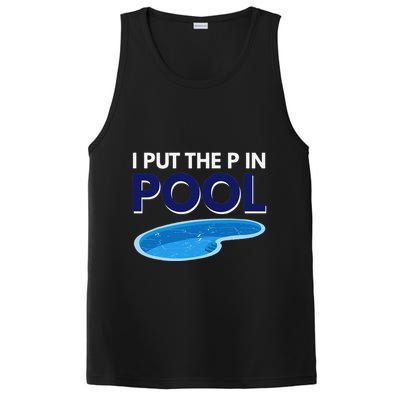 I Put The P In Pool Funny Swimming PosiCharge Competitor Tank
