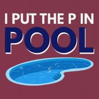 I Put The P In Pool Funny Swimming 16oz Travel Tumbler