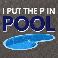 I Put The P In Pool Funny Swimming Cotton Canvas Backpack