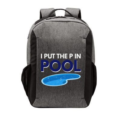 I Put The P In Pool Funny Swimming Vector Backpack