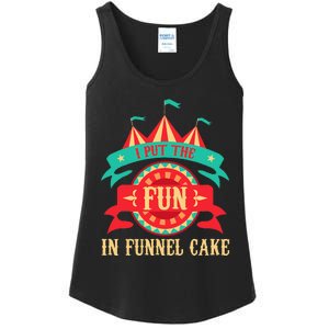 I Put The Fun In Funnel Cake Circus Birthday Party Costume Ladies Essential Tank