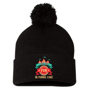 I Put The Fun In Funnel Cake Circus Birthday Party Costume Pom Pom 12in Knit Beanie