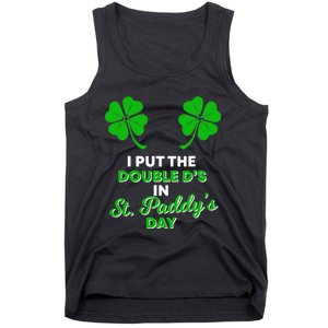 I Put The Double D's In St Paddy's Day Naughty Irish Girl Tank Top