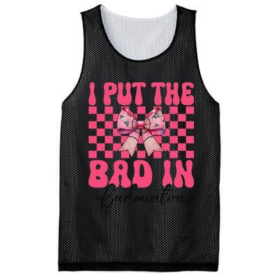 I Put The Bad In Badminton Girl Mom Mothers Day Coquette Mesh Reversible Basketball Jersey Tank