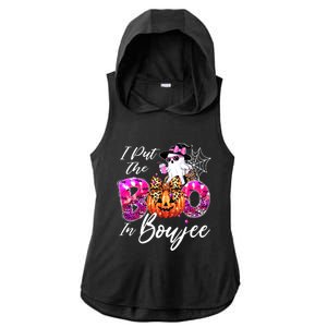 I Put The Boo In Boujee Cute Leopard Boujie Ghost Halloween Ladies PosiCharge Tri-Blend Wicking Draft Hoodie Tank