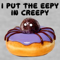 I Put The Eepy In Creepy Spider Donut Cake Halloween Ladies PosiCharge Tri-Blend Wicking Tank