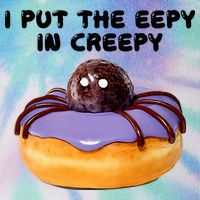 I Put The Eepy In Creepy Spider Donut Cake Halloween Legacy Tie Dye Trucker Hat