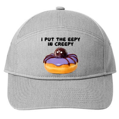 I Put The Eepy In Creepy Spider Donut Cake Halloween 7-Panel Snapback Hat