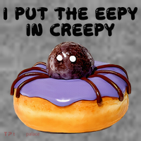 I Put The Eepy In Creepy Spider Donut Cake Halloween 7-Panel Snapback Hat