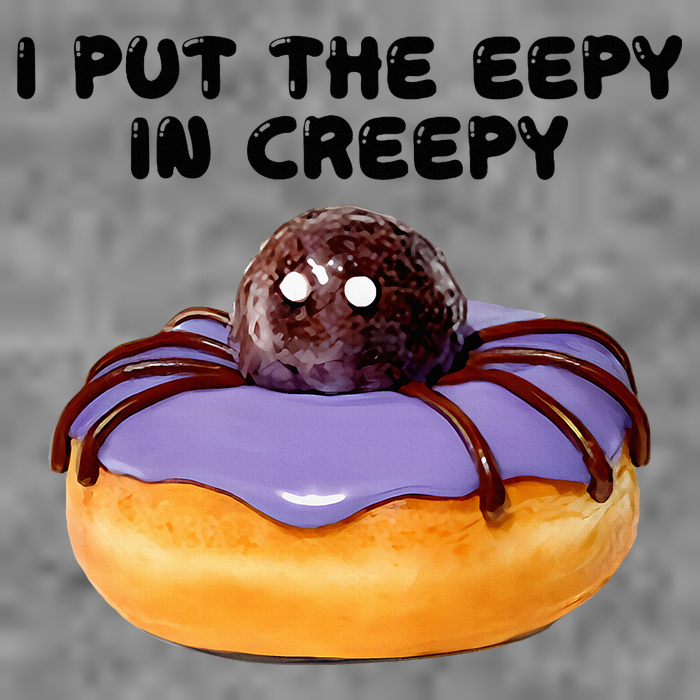 I Put The Eepy In Creepy Spider Donut Cake Halloween Toddler Hoodie