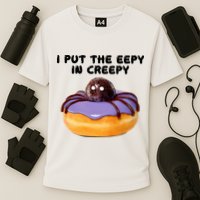 I Put The Eepy In Creepy Spider Donut Cake Halloween Performance Shirt