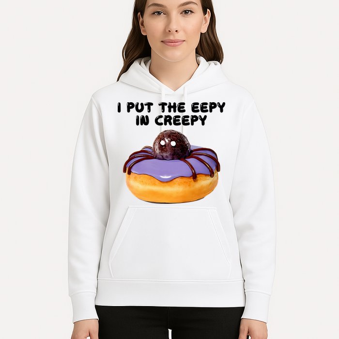 I Put The Eepy In Creepy Spider Donut Cake Halloween Hoodie