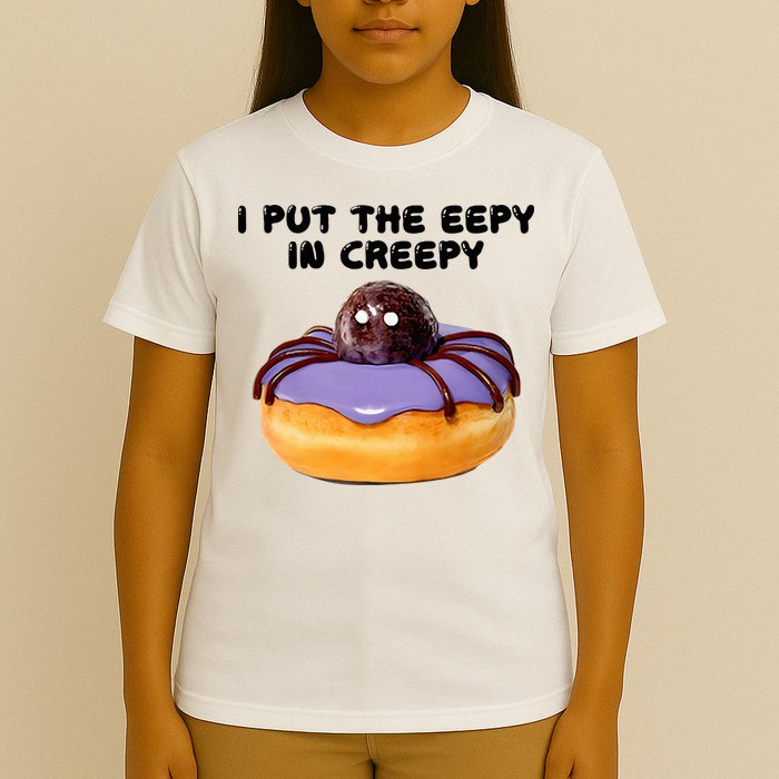 I Put The Eepy In Creepy Spider Donut Cake Halloween T-Shirt