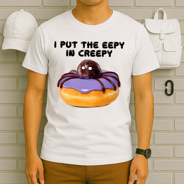 I Put The Eepy In Creepy Spider Donut Cake Halloween T-Shirt
