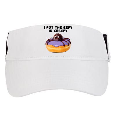 I Put The Eepy In Creepy Spider Donut Cake Halloween Adult Drive Performance Visor