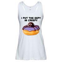 I Put The Eepy In Creepy Spider Donut Cake Halloween Ladies Essential Flowy Tank