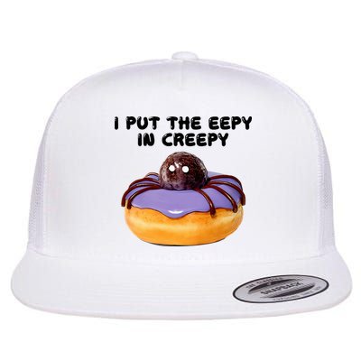 I Put The Eepy In Creepy Spider Donut Cake Halloween Flatbill Hat