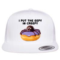 I Put The Eepy In Creepy Spider Donut Cake Halloween Flatbill Hat