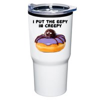 I Put The Eepy In Creepy Spider Donut Cake Halloween Tumbler