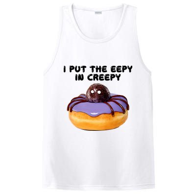 I Put The Eepy In Creepy Spider Donut Cake Halloween PosiCharge Competitor Tank