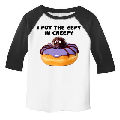 I Put The Eepy In Creepy Spider Donut Cake Halloween Toddler Fine Jersey T-Shirt