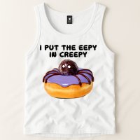 I Put The Eepy In Creepy Spider Donut Cake Halloween Tank Top