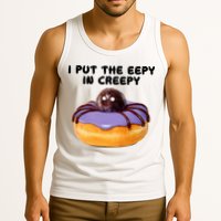 I Put The Eepy In Creepy Spider Donut Cake Halloween Tank Top