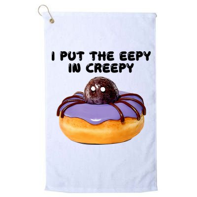 I Put The Eepy In Creepy Spider Donut Cake Halloween Golf Towel