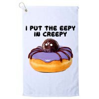 I Put The Eepy In Creepy Spider Donut Cake Halloween Golf Towel