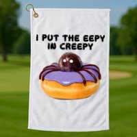 I Put The Eepy In Creepy Spider Donut Cake Halloween Golf Towel