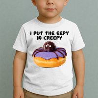 I Put The Eepy In Creepy Spider Donut Cake Halloween Toddler T-Shirt