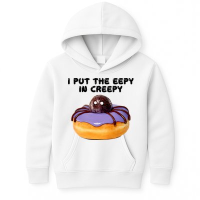 I Put The Eepy In Creepy Spider Donut Cake Halloween Kids Hoodie