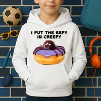 I Put The Eepy In Creepy Spider Donut Cake Halloween Kids Hoodie