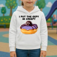 I Put The Eepy In Creepy Spider Donut Cake Halloween Kids Hoodie