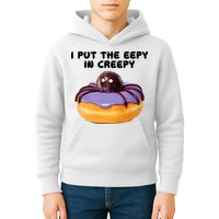 I Put The Eepy In Creepy Spider Donut Cake Halloween Kids Hoodie