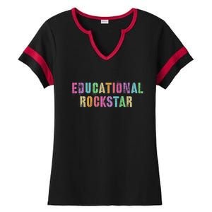 I Prefer Term Educational Rockstar Teacher Principal Team Gift Ladies Halftime Notch Neck Tee