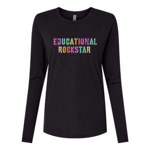 I Prefer Term Educational Rockstar Teacher Principal Team Gift Womens Cotton Relaxed Long Sleeve T-Shirt