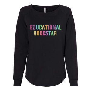 I Prefer Term Educational Rockstar Teacher Principal Team Gift Womens California Wash Sweatshirt