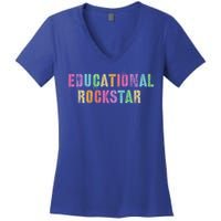 I Prefer Term Educational Rockstar Teacher Principal Team Gift Women's V-Neck T-Shirt