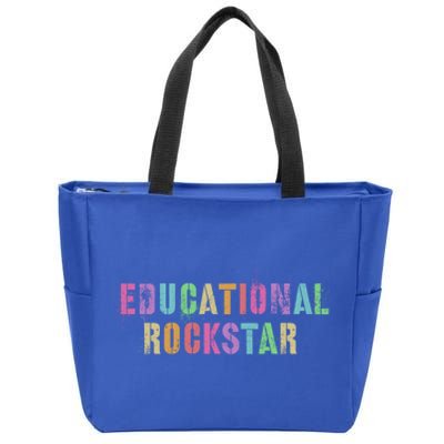 I Prefer Term Educational Rockstar Teacher Principal Team Gift Zip Tote Bag