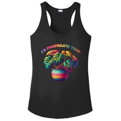 ID Propagate That Plant Gardening Ladies PosiCharge Competitor Racerback Tank