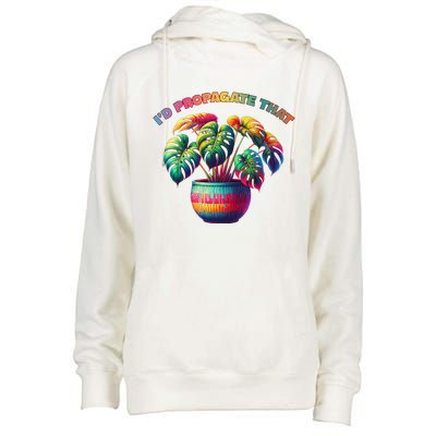 ID Propagate That Plant Gardening Womens Funnel Neck Pullover Hood