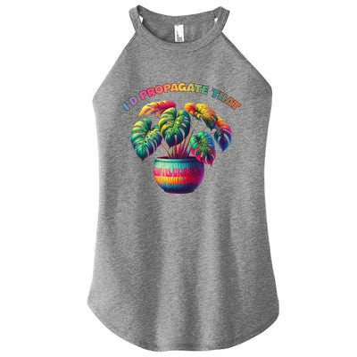 ID Propagate That Plant Gardening Women's Perfect Tri Rocker Tank