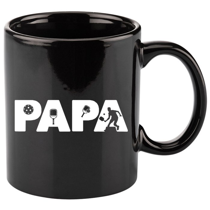 Its Pickleball Time Dad I Love Being Pickleball Papa 11oz C Handle Ceramic Mug