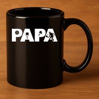 Its Pickleball Time Dad I Love Being Pickleball Papa 11oz C Handle Ceramic Mug