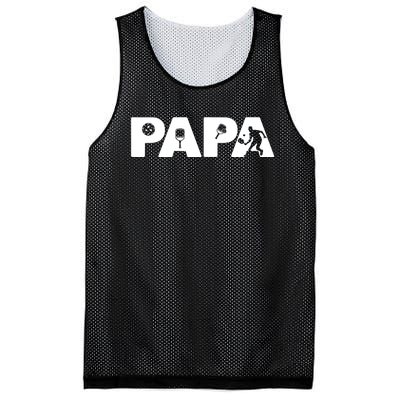 Its Pickleball Time Dad I Love Being Pickleball Papa Mesh Reversible Basketball Jersey Tank