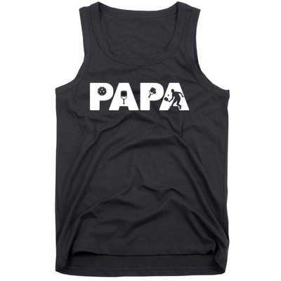 Its Pickleball Time Dad I Love Being Pickleball Papa Tank Top