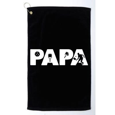 Its Pickleball Time Dad I Love Being Pickleball Papa Golf Towel